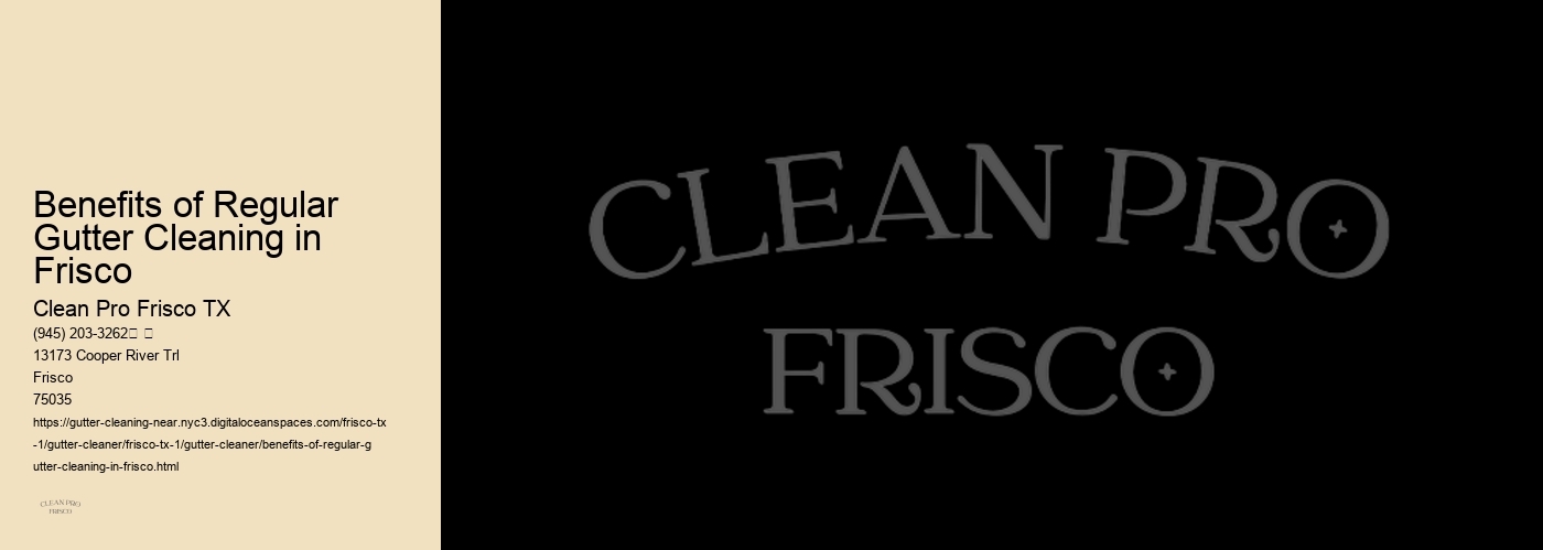 Benefits of Regular Gutter Cleaning in Frisco 