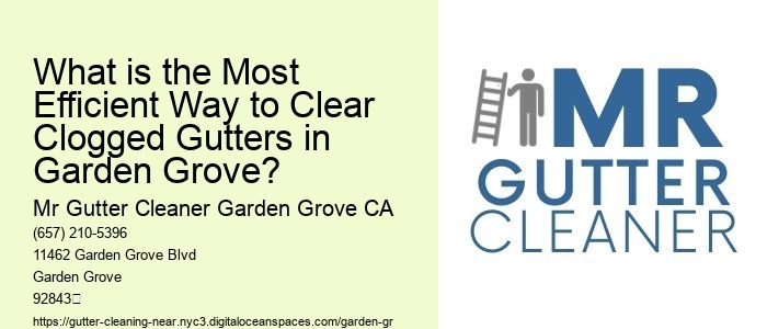 What is the Most Efficient Way to Clear Clogged Gutters in Garden Grove?
