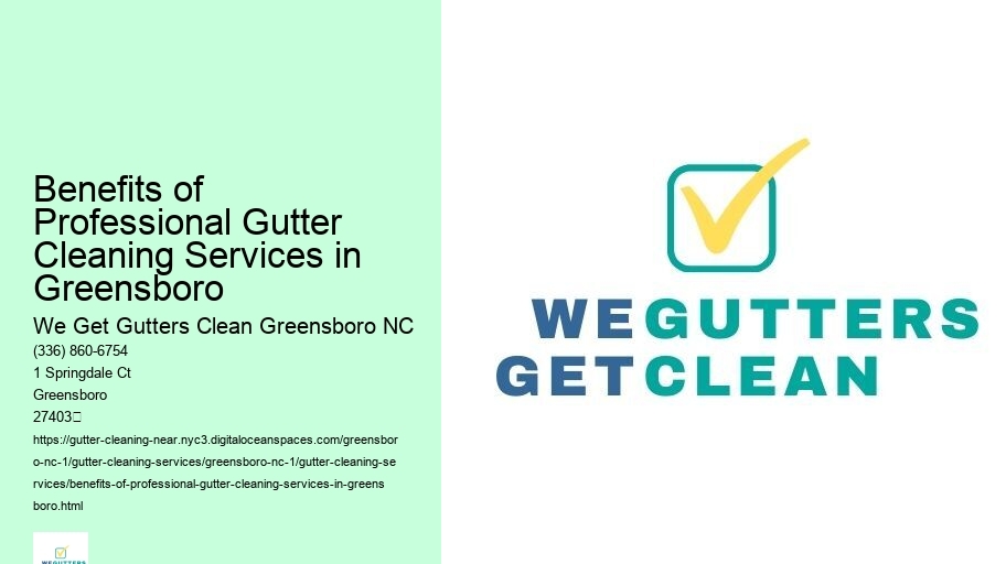 Benefits of Professional Gutter Cleaning Services in Greensboro 