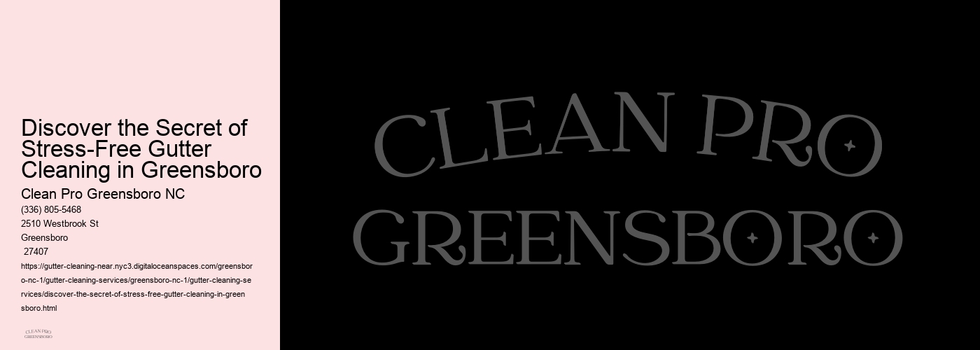 Discover the Secret of Stress-Free Gutter Cleaning in Greensboro 