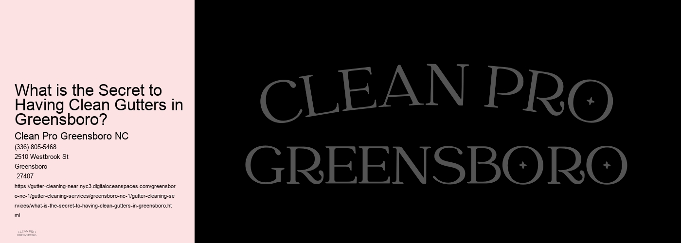 What is the Secret to Having Clean Gutters in Greensboro? 
