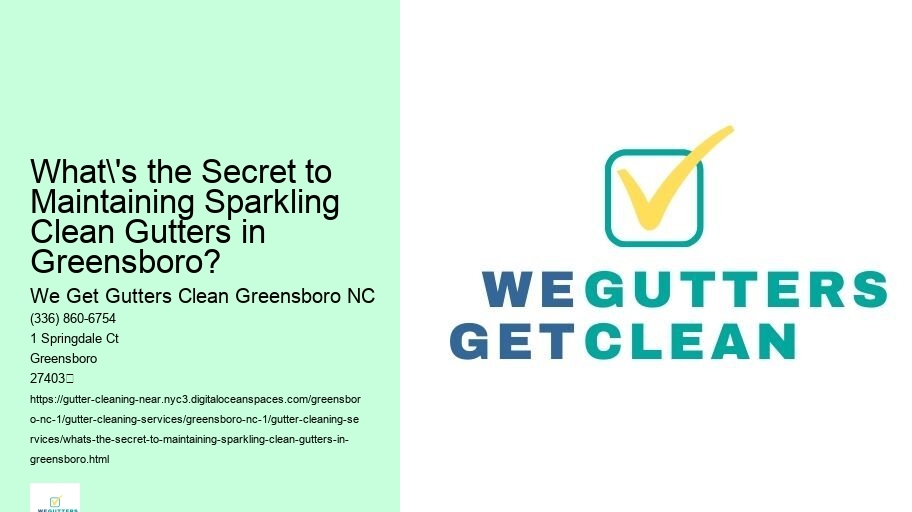 What's the Secret to Maintaining Sparkling Clean Gutters in Greensboro?