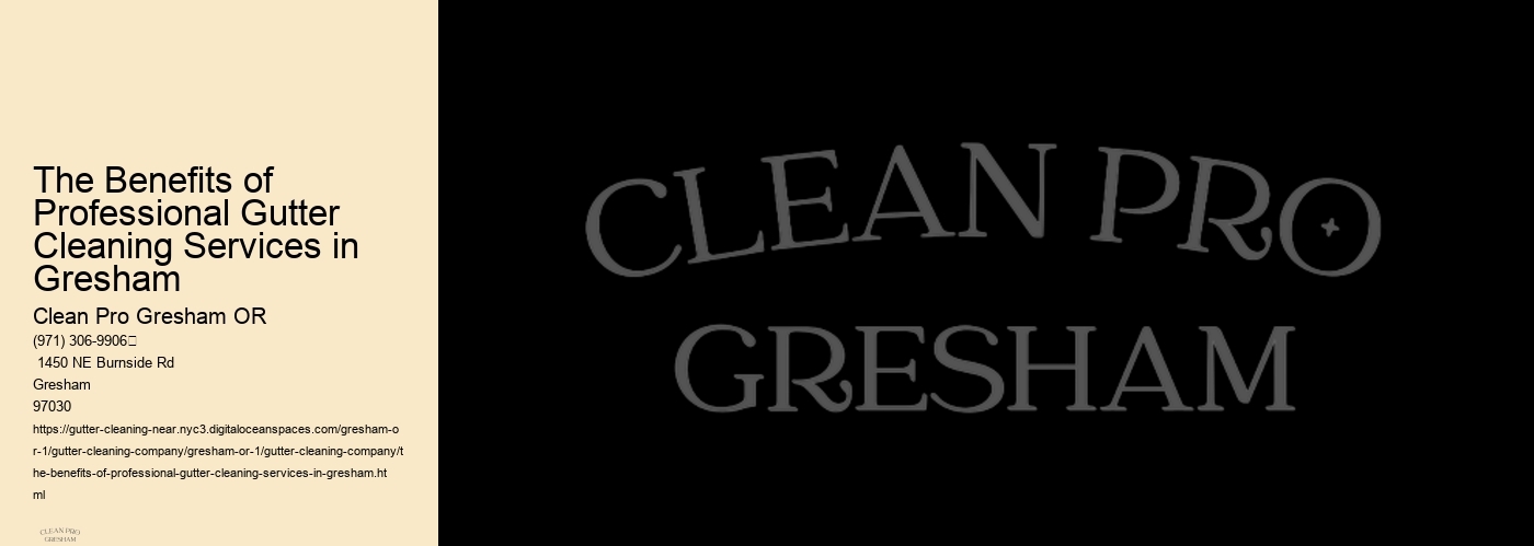The Benefits of Professional Gutter Cleaning Services in Gresham