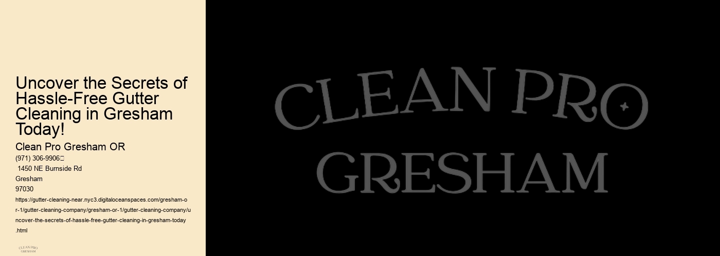 Uncover the Secrets of Hassle-Free Gutter Cleaning in Gresham Today!