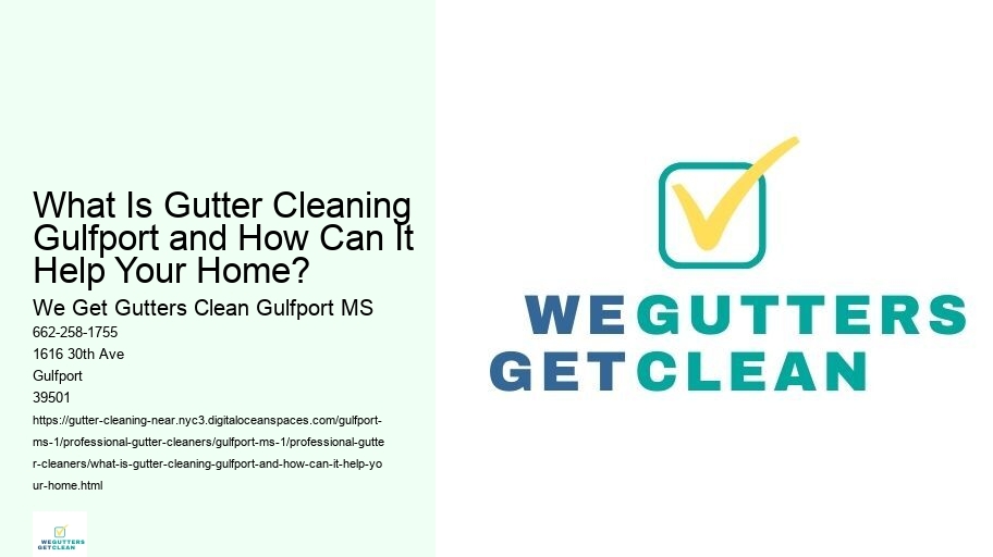What Is Gutter Cleaning Gulfport and How Can It Help Your Home? 