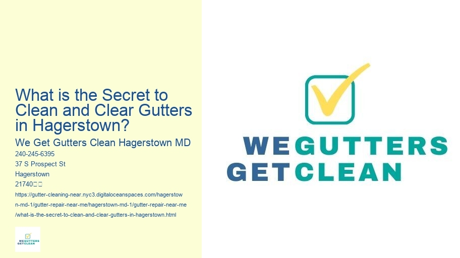 What is the Secret to Clean and Clear Gutters in Hagerstown?