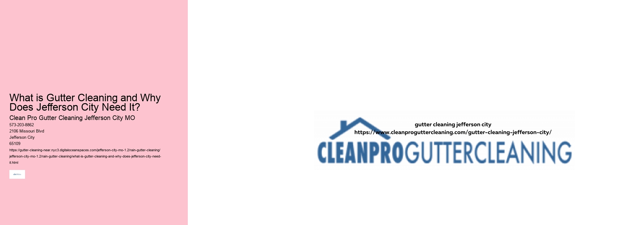 What is Gutter Cleaning and Why Does Jefferson City Need It? 