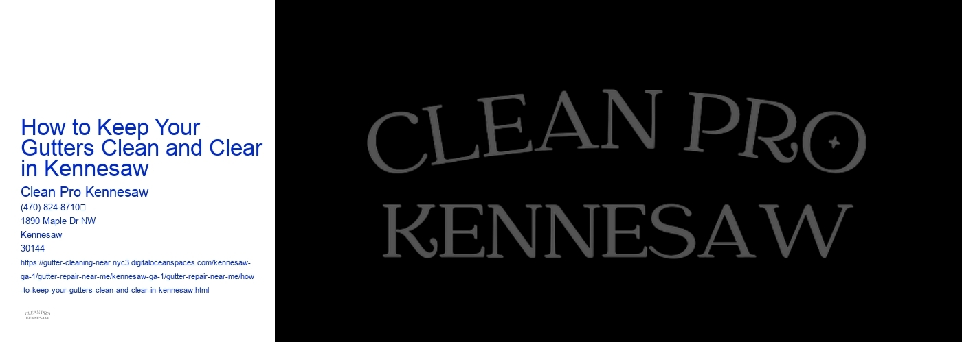 How to Keep Your Gutters Clean and Clear in Kennesaw 