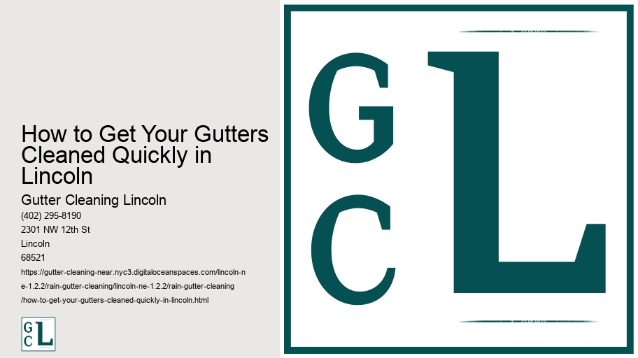 How to Get Your Gutters Cleaned Quickly in Lincoln 