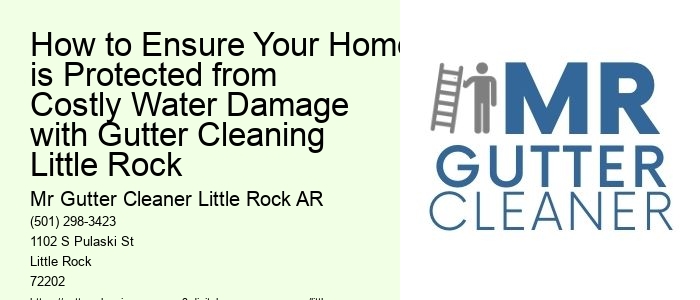 How to Ensure Your Home is Protected from Costly Water Damage with Gutter Cleaning Little Rock