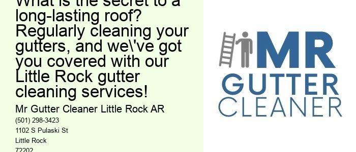 What is the secret to a long-lasting roof? Regularly cleaning your gutters, and we've got you covered with our Little Rock gutter cleaning services!
