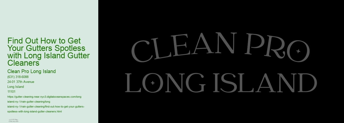 Find Out How to Get Your Gutters Spotless with Long Island Gutter Cleaners