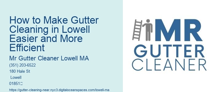 How to Make Gutter Cleaning in Lowell Easier and More Efficient 