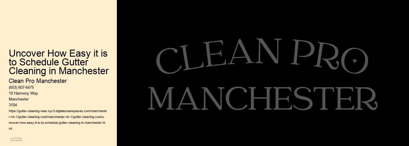 Uncover How Easy it is to Schedule Gutter Cleaning in Manchester 