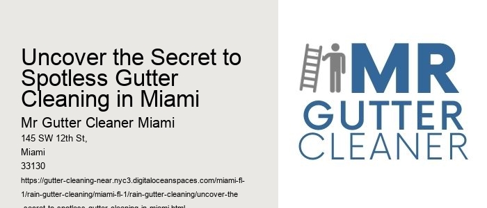 Uncover the Secret to Spotless Gutter Cleaning in Miami