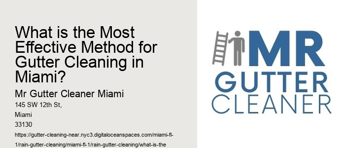What is the Most Effective Method for Gutter Cleaning in Miami?