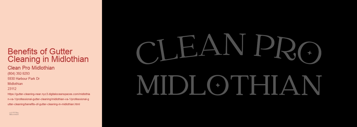 Benefits of Gutter Cleaning in Midlothian 