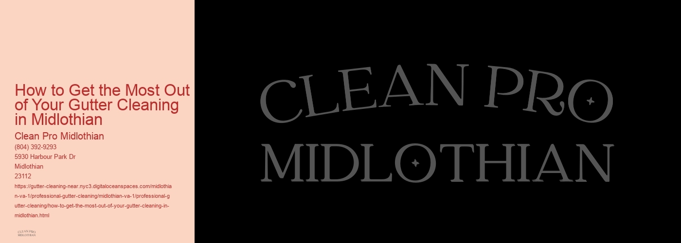 How to Get the Most Out of Your Gutter Cleaning in Midlothian 