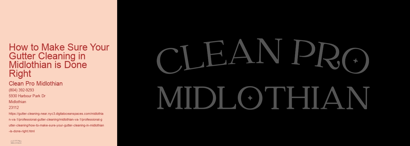 How to Make Sure Your Gutter Cleaning in Midlothian is Done Right
