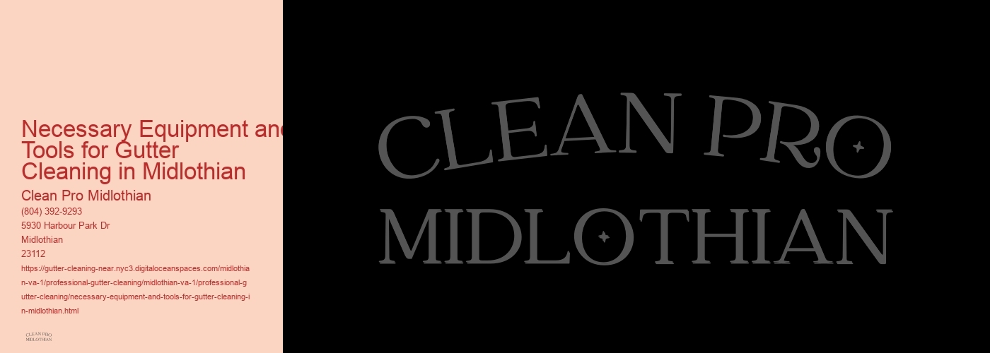 Necessary Equipment and Tools for Gutter Cleaning in Midlothian 