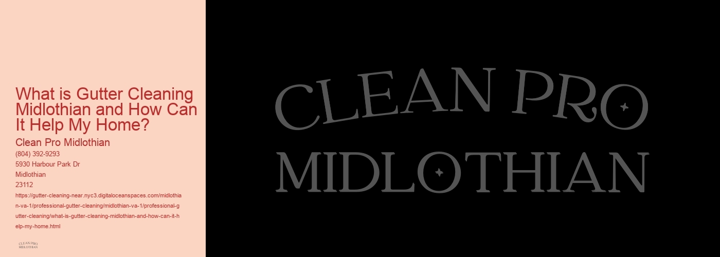 What is Gutter Cleaning Midlothian and How Can It Help My Home? 