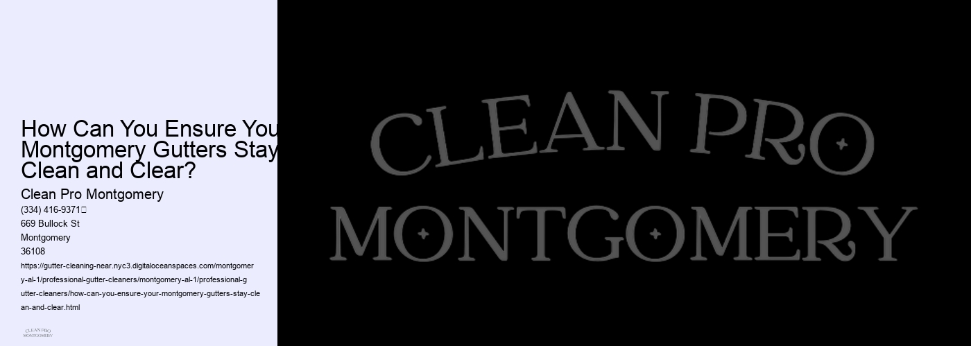 How Can You Ensure Your Montgomery Gutters Stay Clean and Clear?