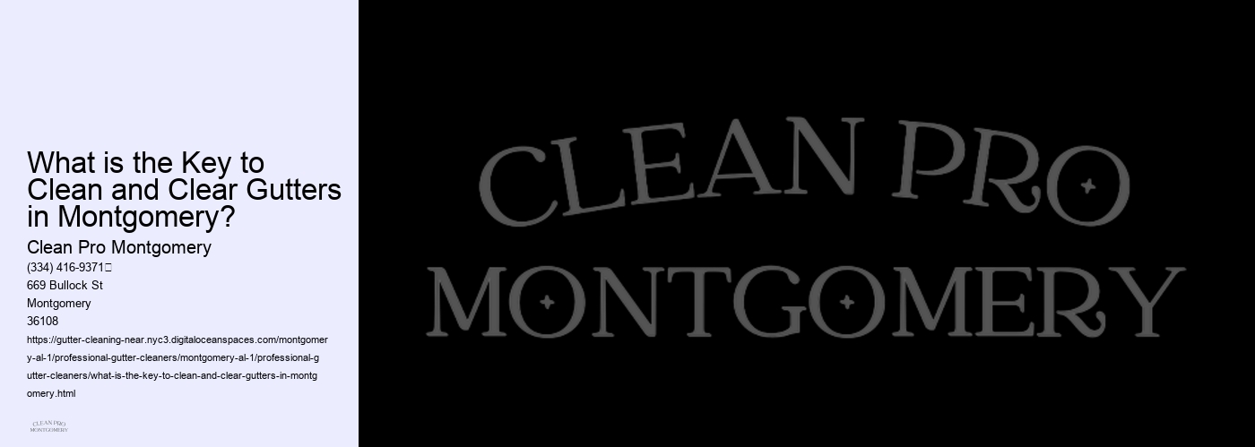 What is the Key to Clean and Clear Gutters in Montgomery?