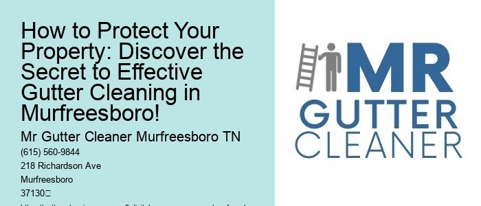 How to Protect Your Property: Discover the Secret to Effective Gutter Cleaning in Murfreesboro!