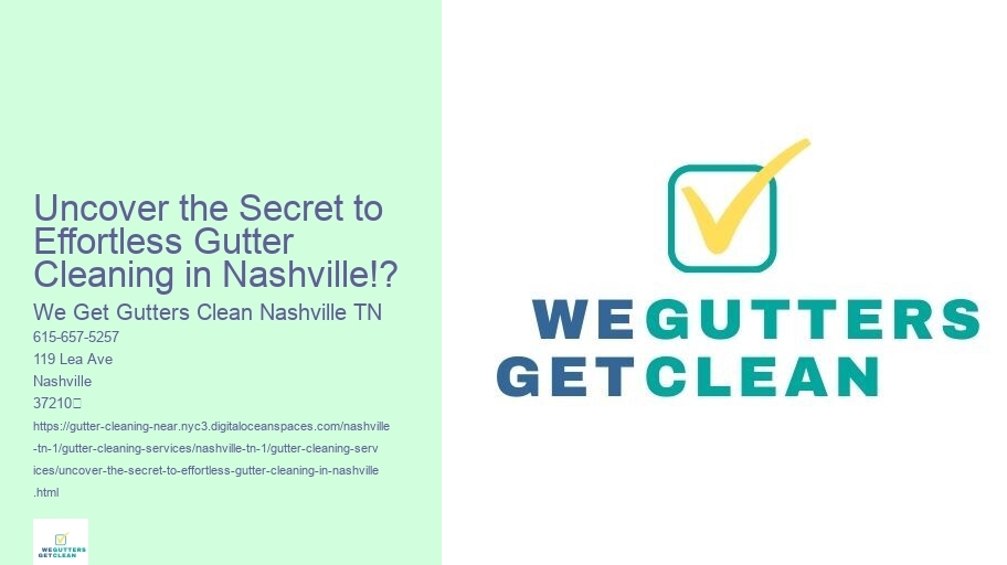 Uncover the Secret to Effortless Gutter Cleaning in Nashville!?