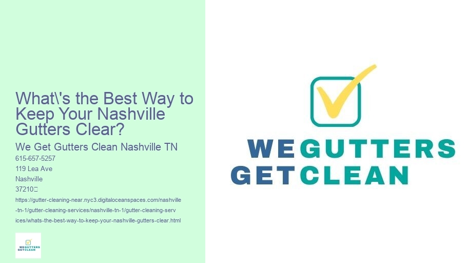 What's the Best Way to Keep Your Nashville Gutters Clear?