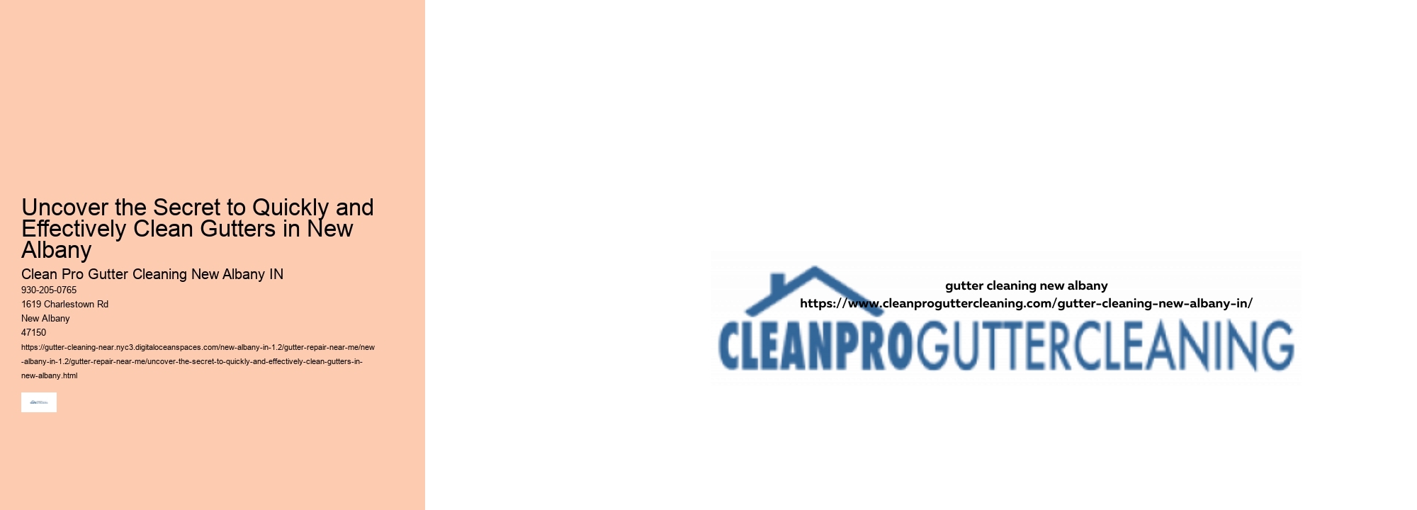 Uncover the Secret to Quickly and Effectively Clean Gutters in New Albany 