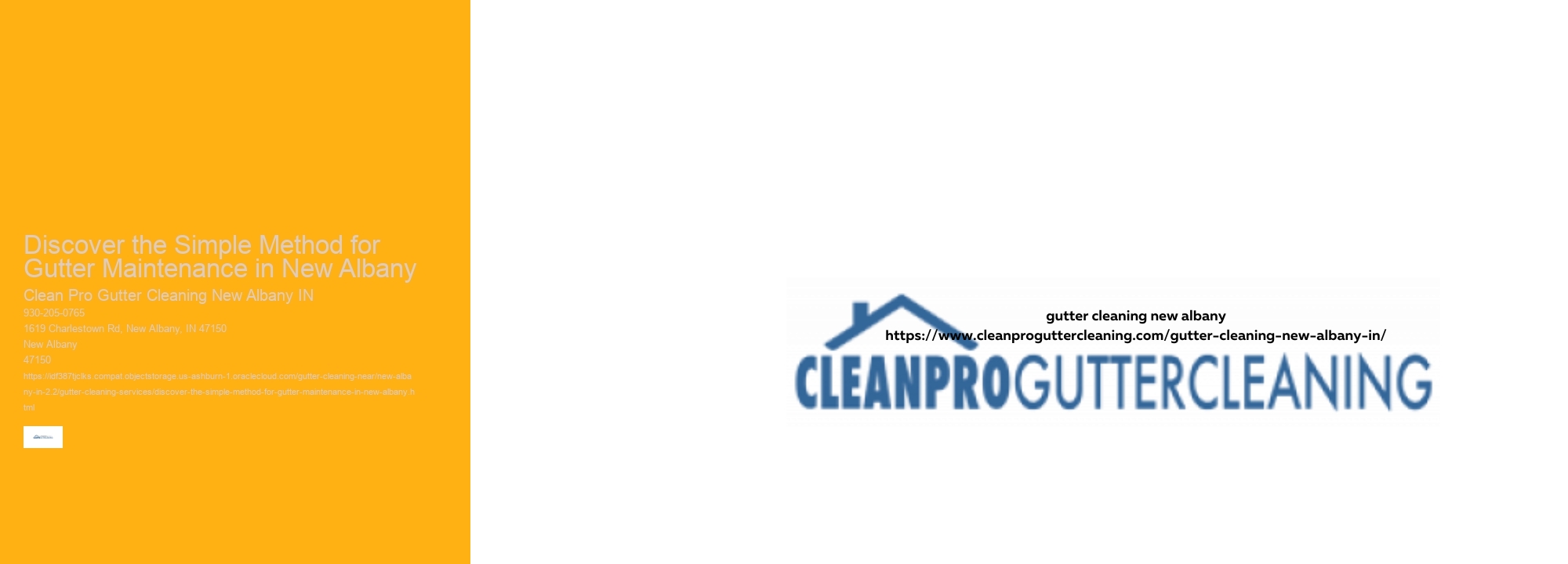Discover the Simple Method for Gutter Maintenance in New Albany
