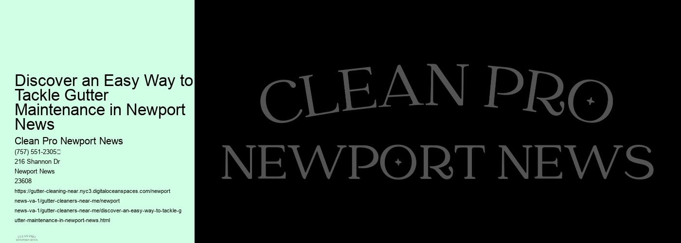 Discover an Easy Way to Tackle Gutter Maintenance in Newport News 