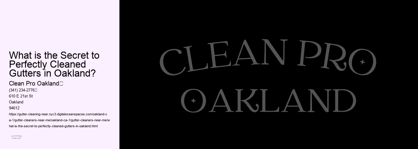 What is the Secret to Perfectly Cleaned Gutters in Oakland?