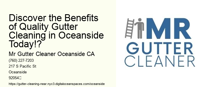 Discover the Benefits of Quality Gutter Cleaning in Oceanside Today!?