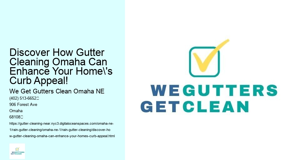 Discover How Gutter Cleaning Omaha Can Enhance Your Home's Curb Appeal!