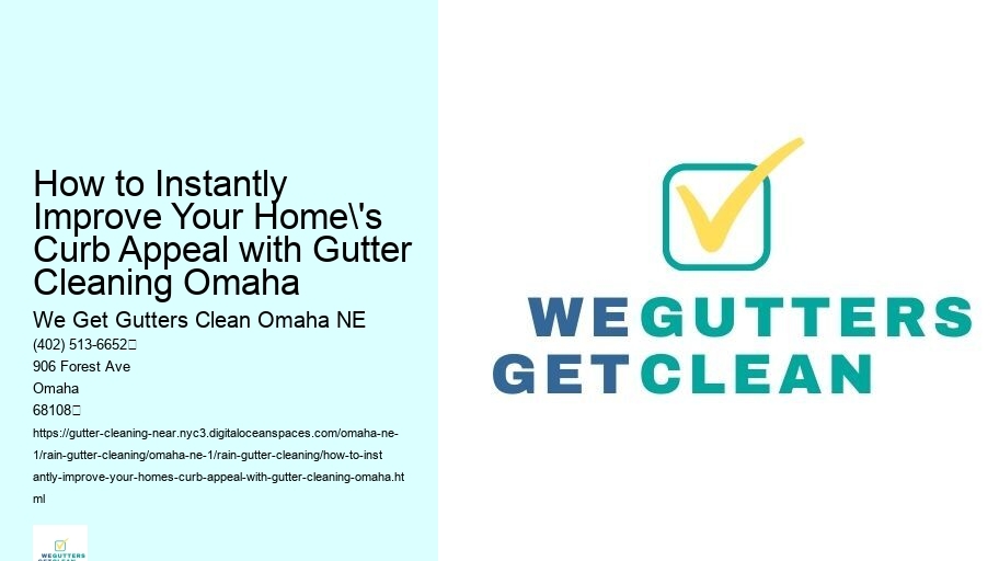 How to Instantly Improve Your Home's Curb Appeal with Gutter Cleaning Omaha 