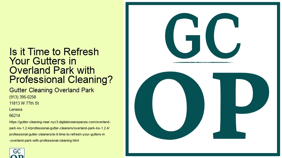 Is it Time to Refresh Your Gutters in Overland Park with Professional Cleaning?
