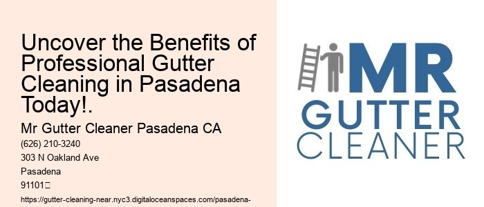 Uncover the Benefits of Professional Gutter Cleaning in Pasadena Today!.