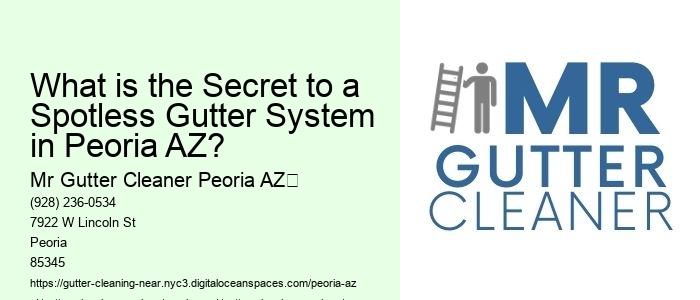 What is the Secret to a Spotless Gutter System in Peoria AZ? 