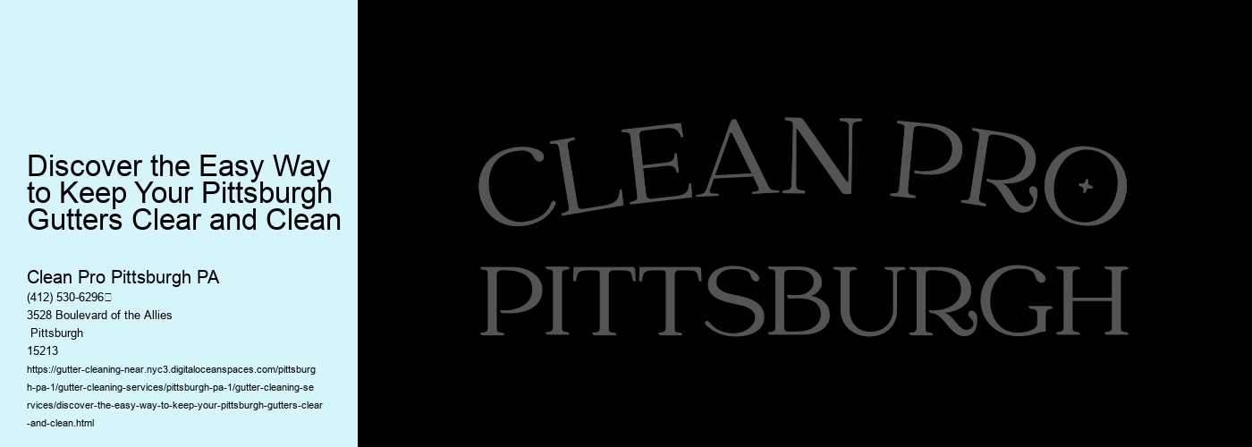 Discover the Easy Way to Keep Your Pittsburgh Gutters Clear and Clean 
