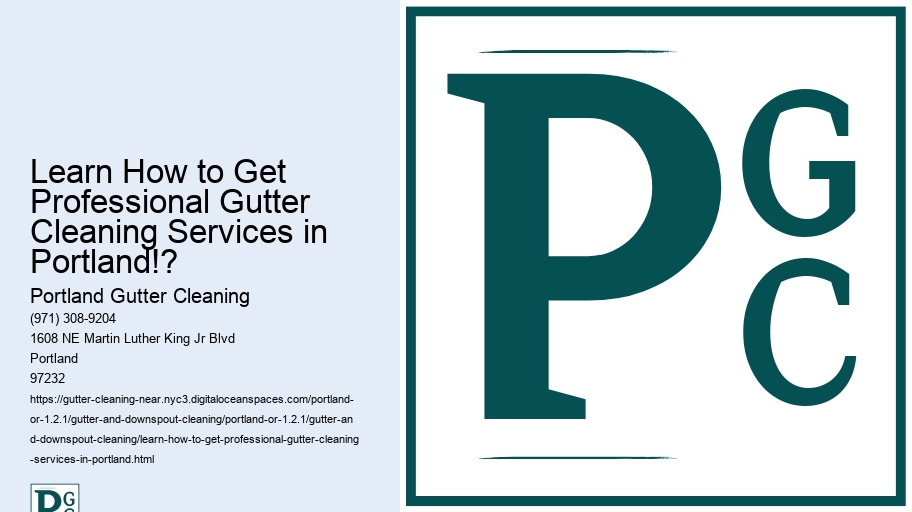 Learn How to Get Professional Gutter Cleaning Services in Portland!?