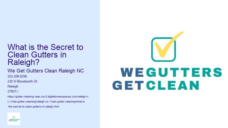 What is the Secret to Clean Gutters in Raleigh? 