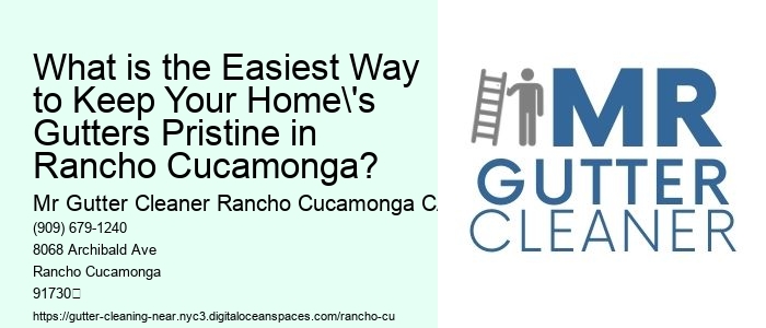 What is the Easiest Way to Keep Your Home's Gutters Pristine in Rancho Cucamonga?