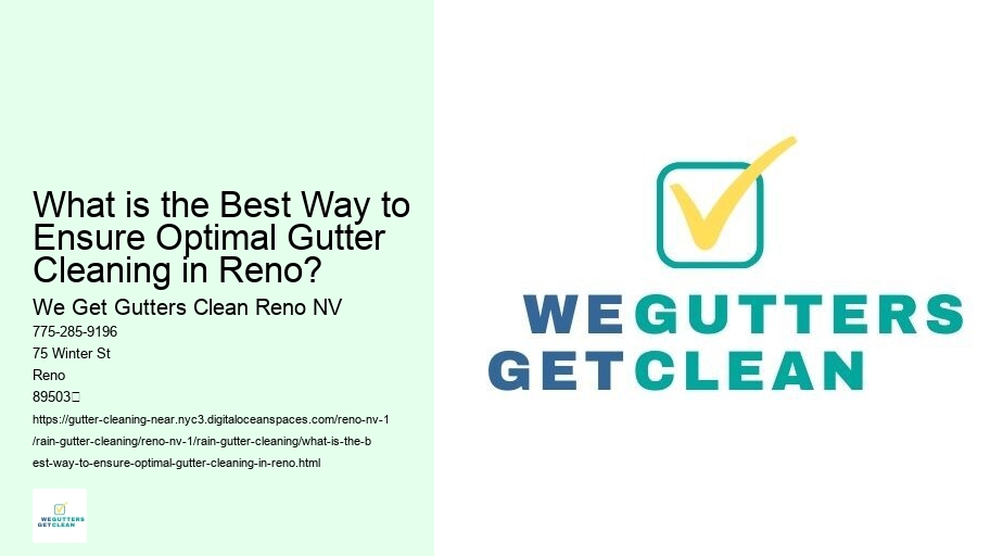 What is the Best Way to Ensure Optimal Gutter Cleaning in Reno?
