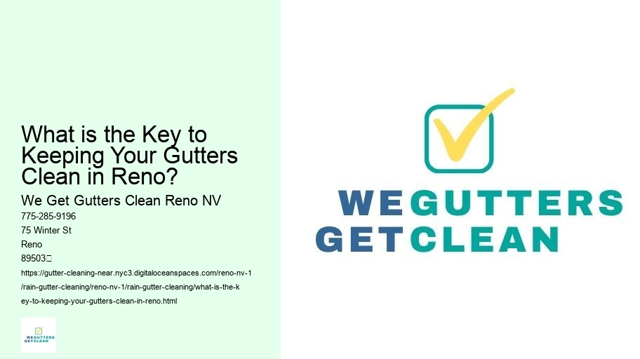 What is the Key to Keeping Your Gutters Clean in Reno? 