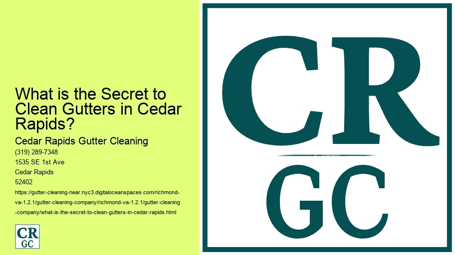 What is the Secret to Clean Gutters in Cedar Rapids? 