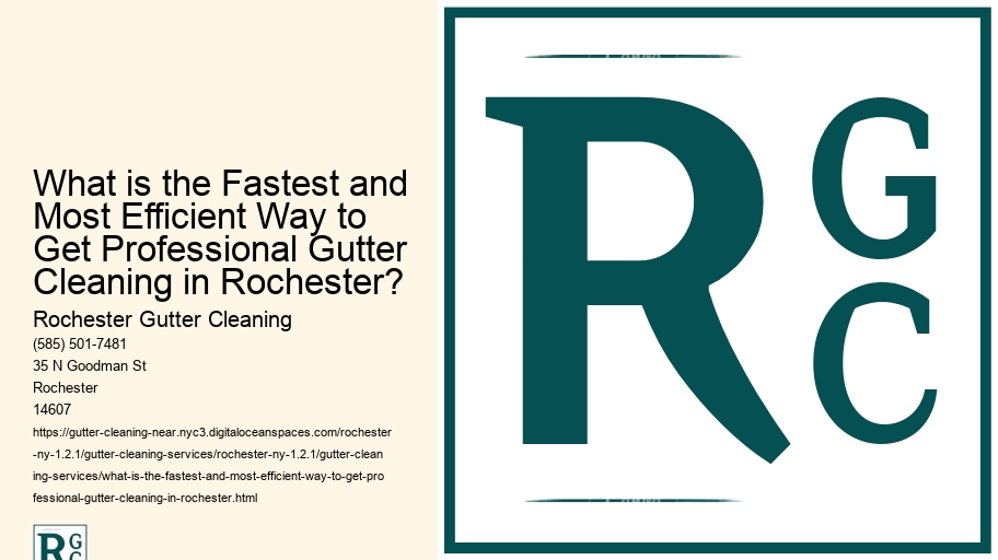 What is the Fastest and Most Efficient Way to Get Professional Gutter Cleaning in Rochester? 