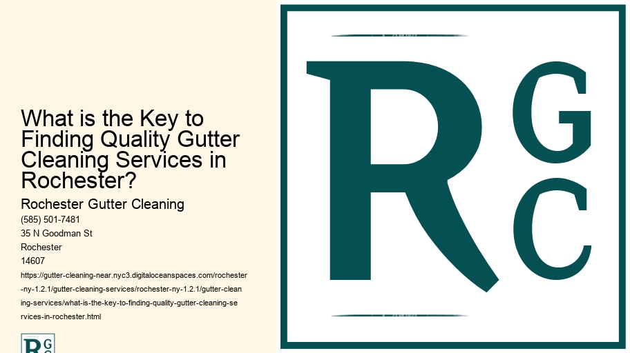 What is the Key to Finding Quality Gutter Cleaning Services in Rochester?
