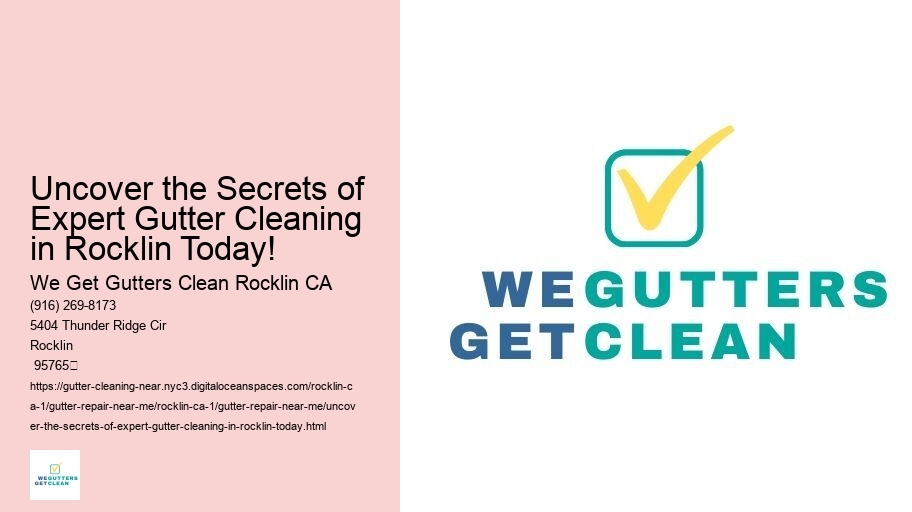 Uncover the Secrets of Expert Gutter Cleaning in Rocklin Today!